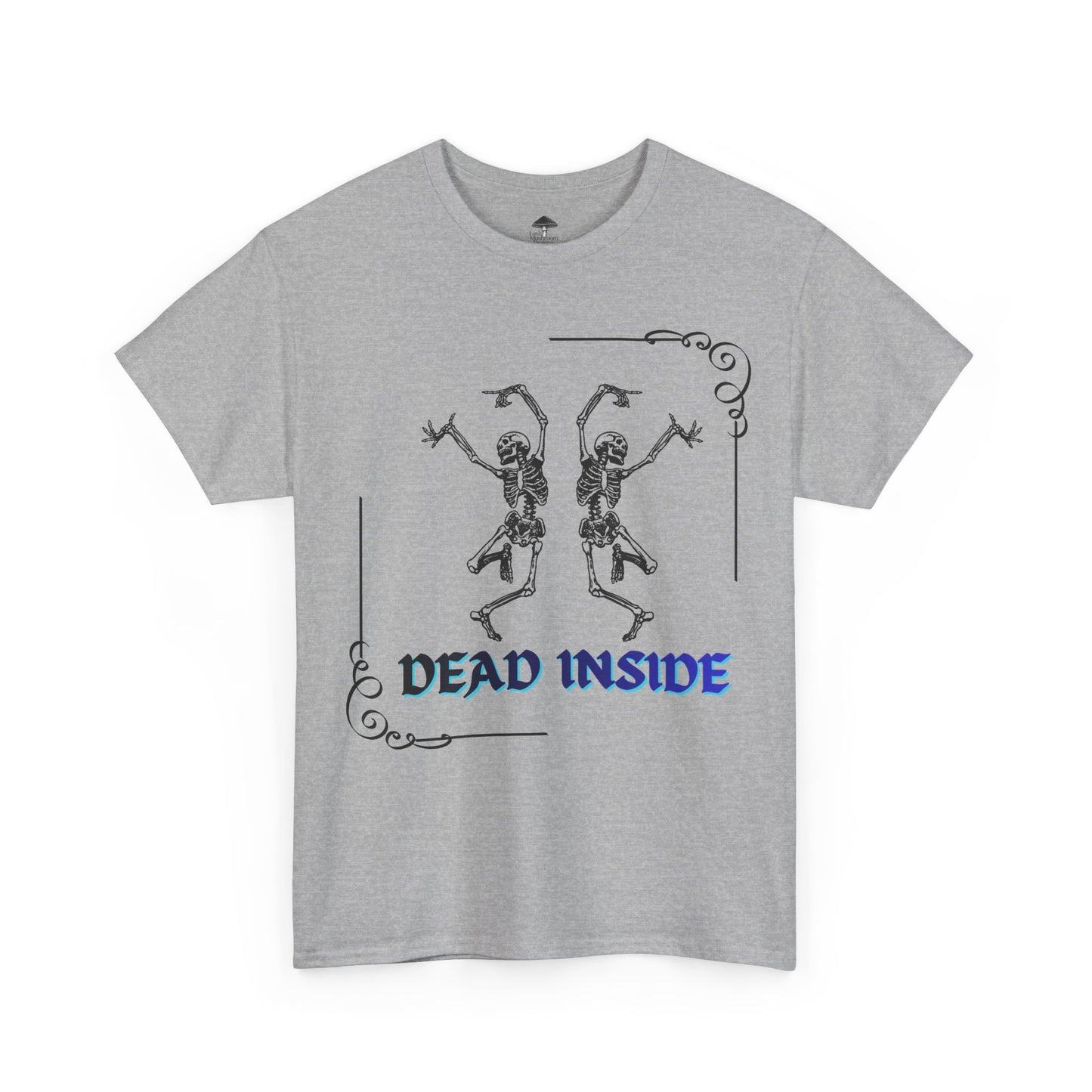 Dead Inside Tee - Gothic Skeleton Graphic T-Shirt
