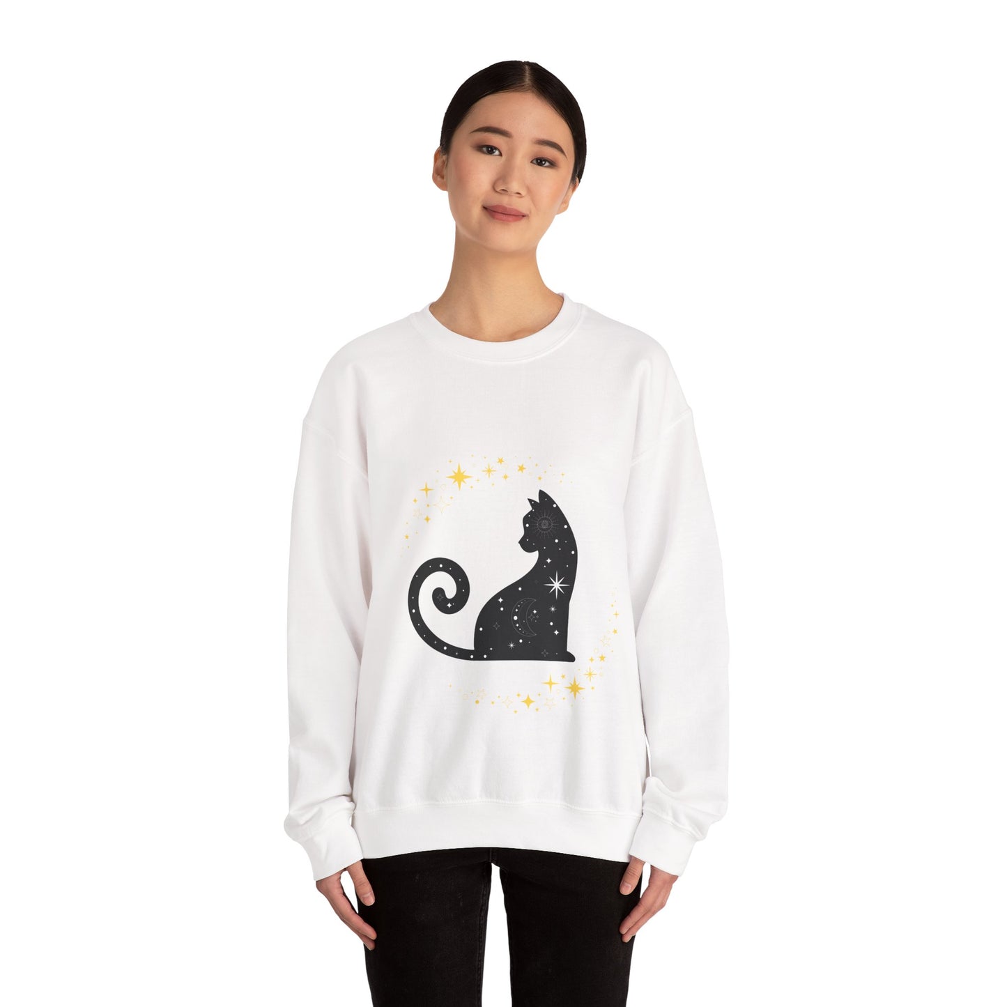 Starry Cat Crewneck Sweatshirt
