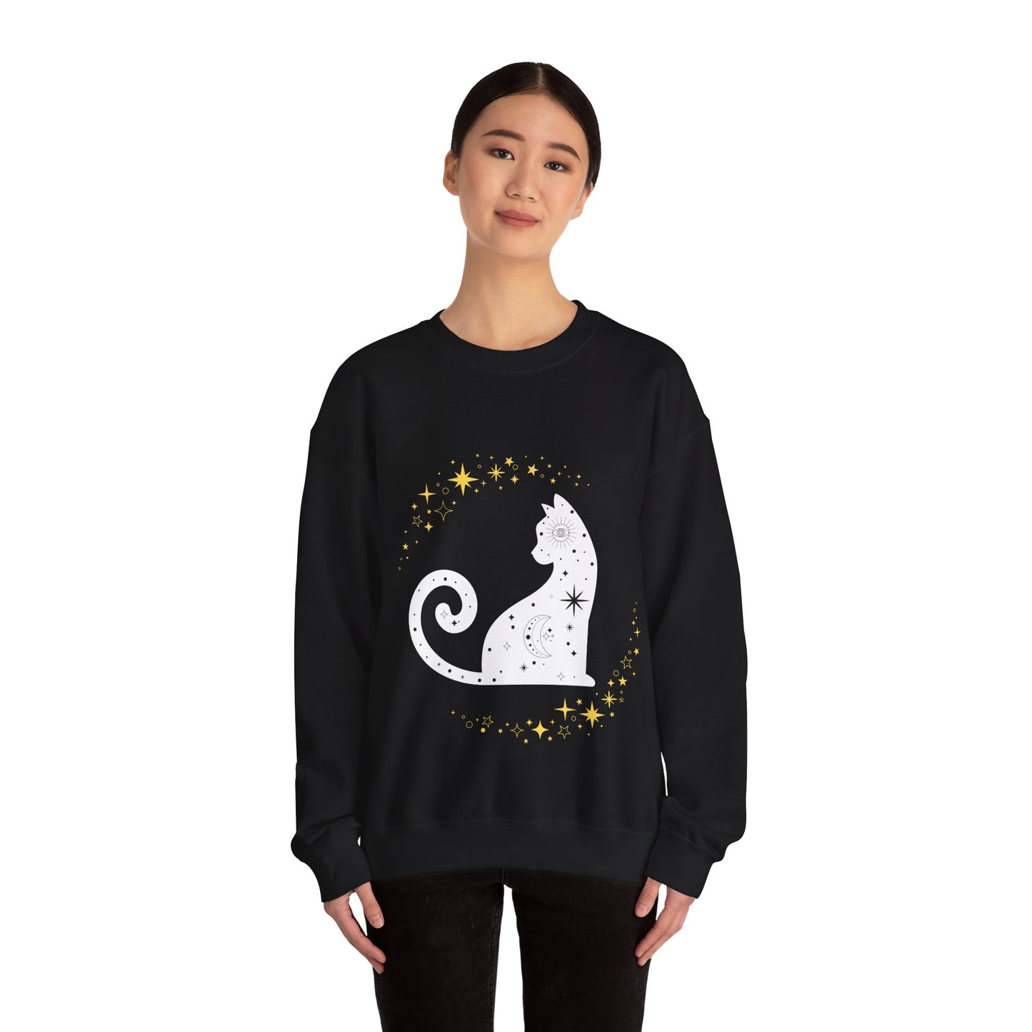 Starry Cat Crewneck Sweatshirt