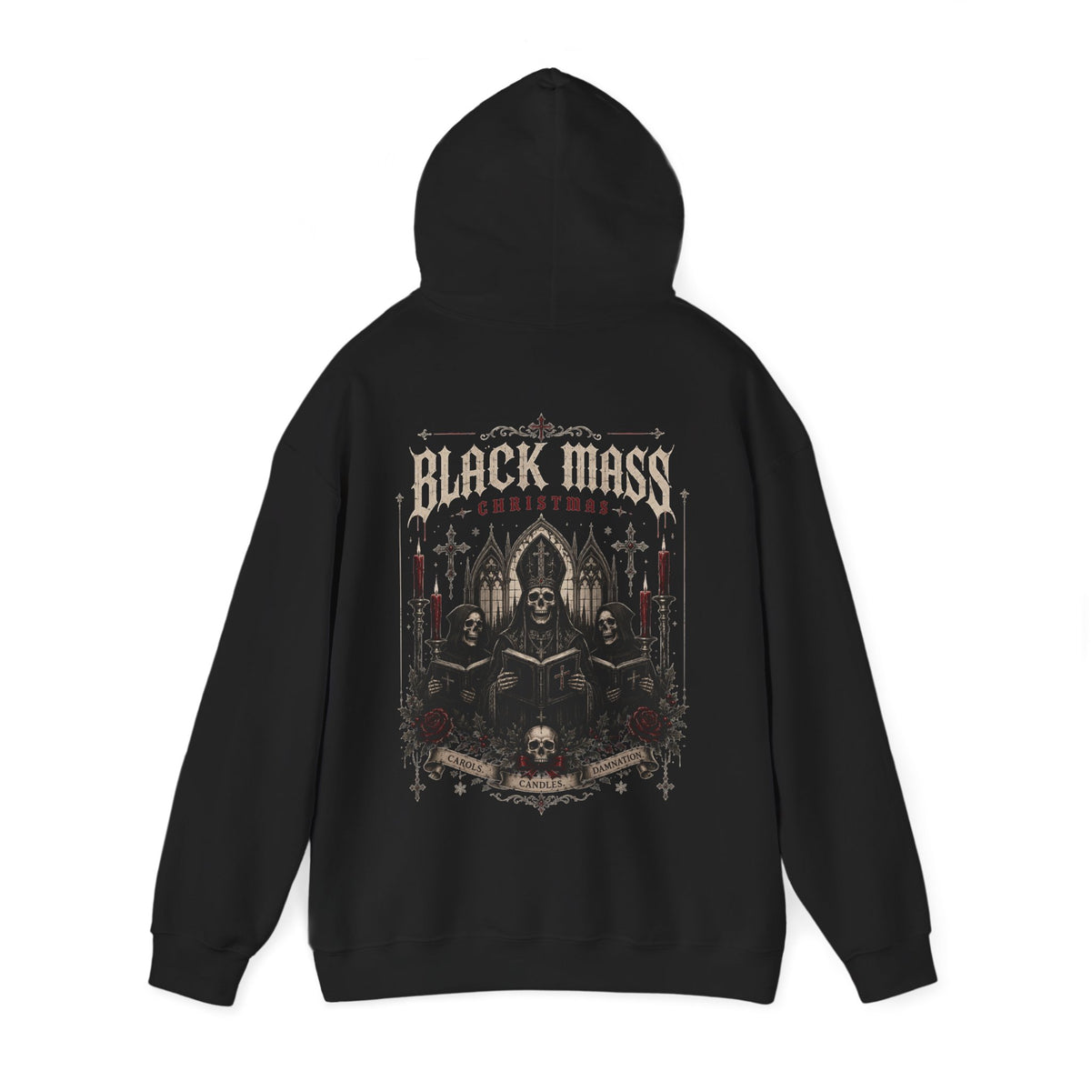 Gothic Mass Christmas Hoodie - Church-Inspired Holiday Sweatshirt