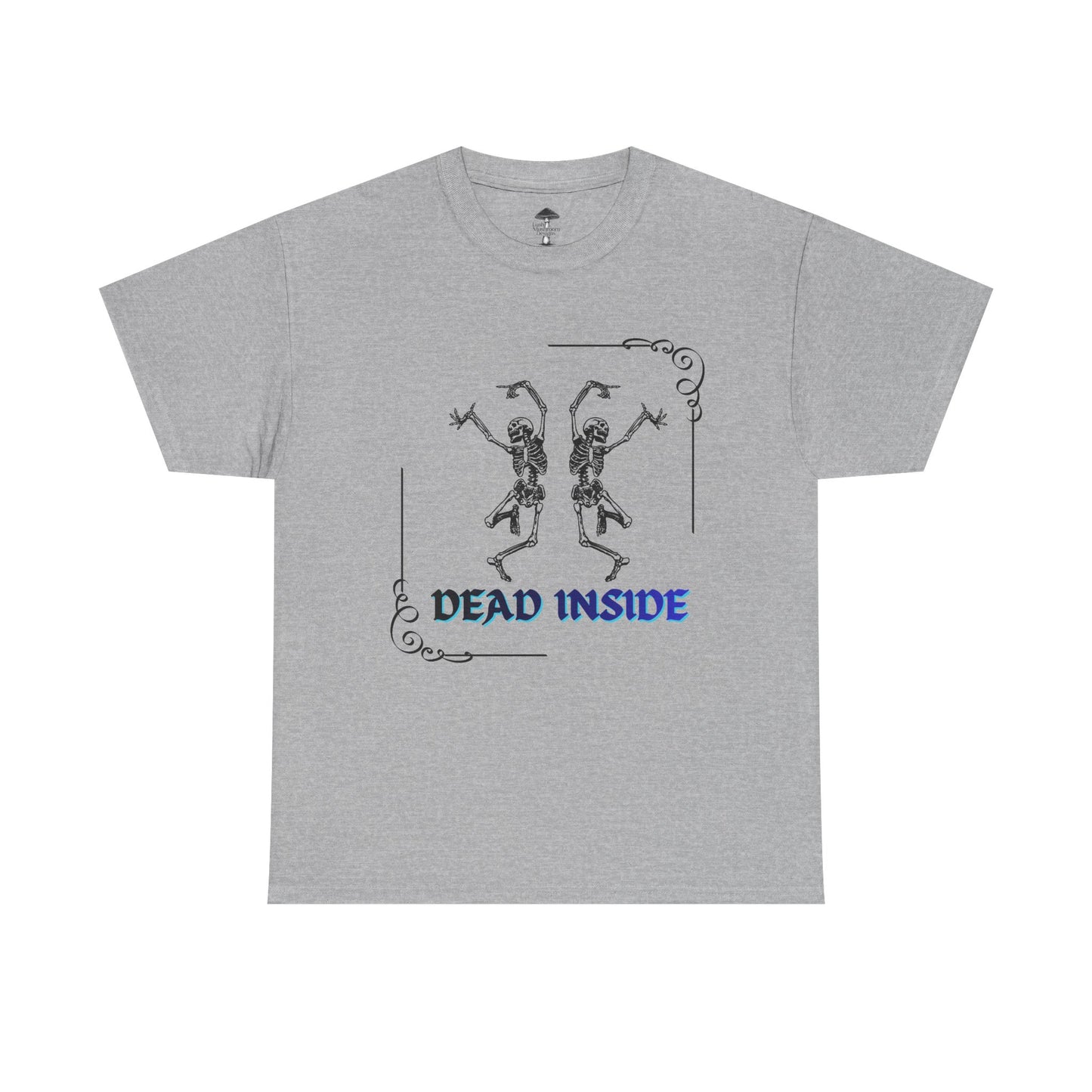 Dead Inside Tee - Gothic Skeleton Graphic T-Shirt