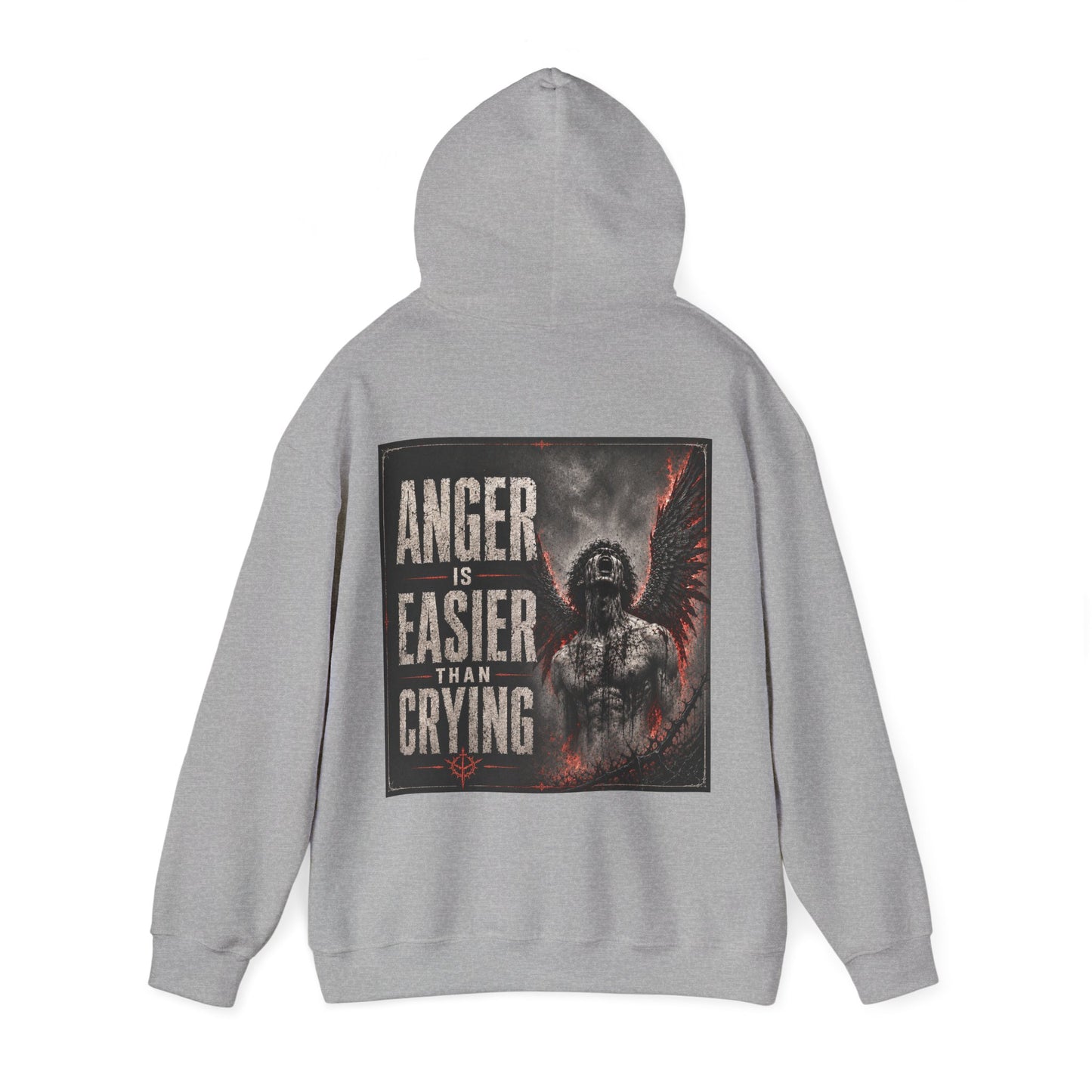 "Anger Is Easier Than Crying" - Mental Health Awareness Hoodie