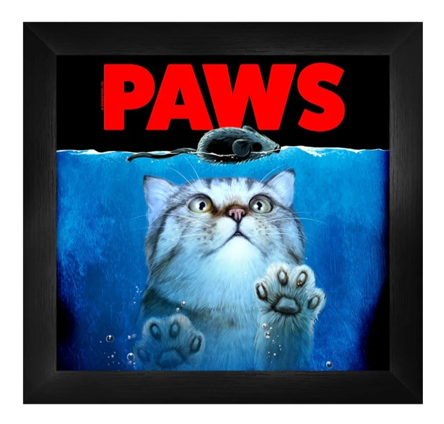 Horror Cats Paws Framed Print