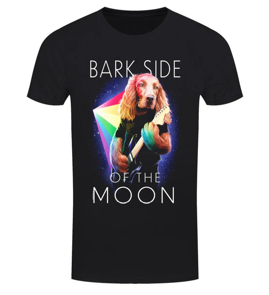 Playlist Pets Bark Side Of The Moon Men's Black T-Shirt