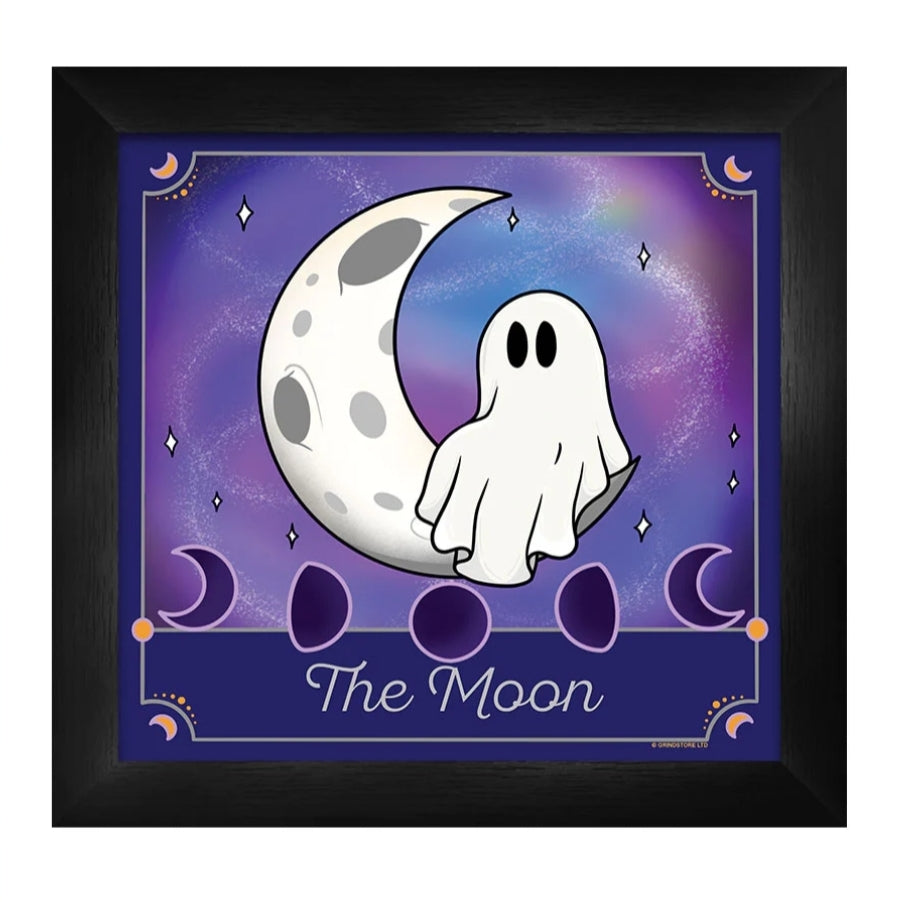 Galaxy Ghouls The Moon Framed Print