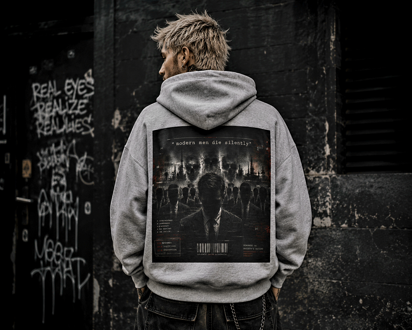 "Modern Men Die Silently" Mental Health Awareness Hoodie