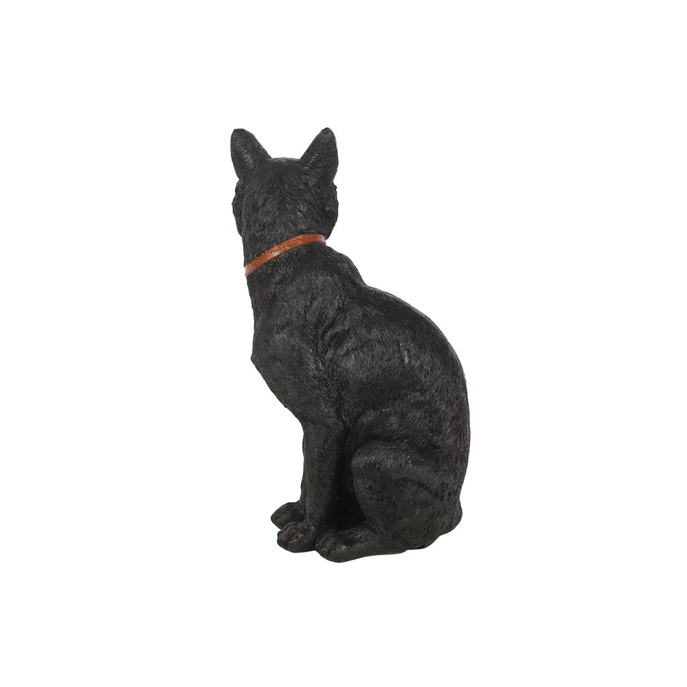 Sitting Black Cat Figurine