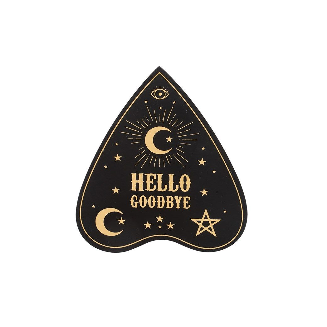 Black Talking Board Planchette Coaster Set