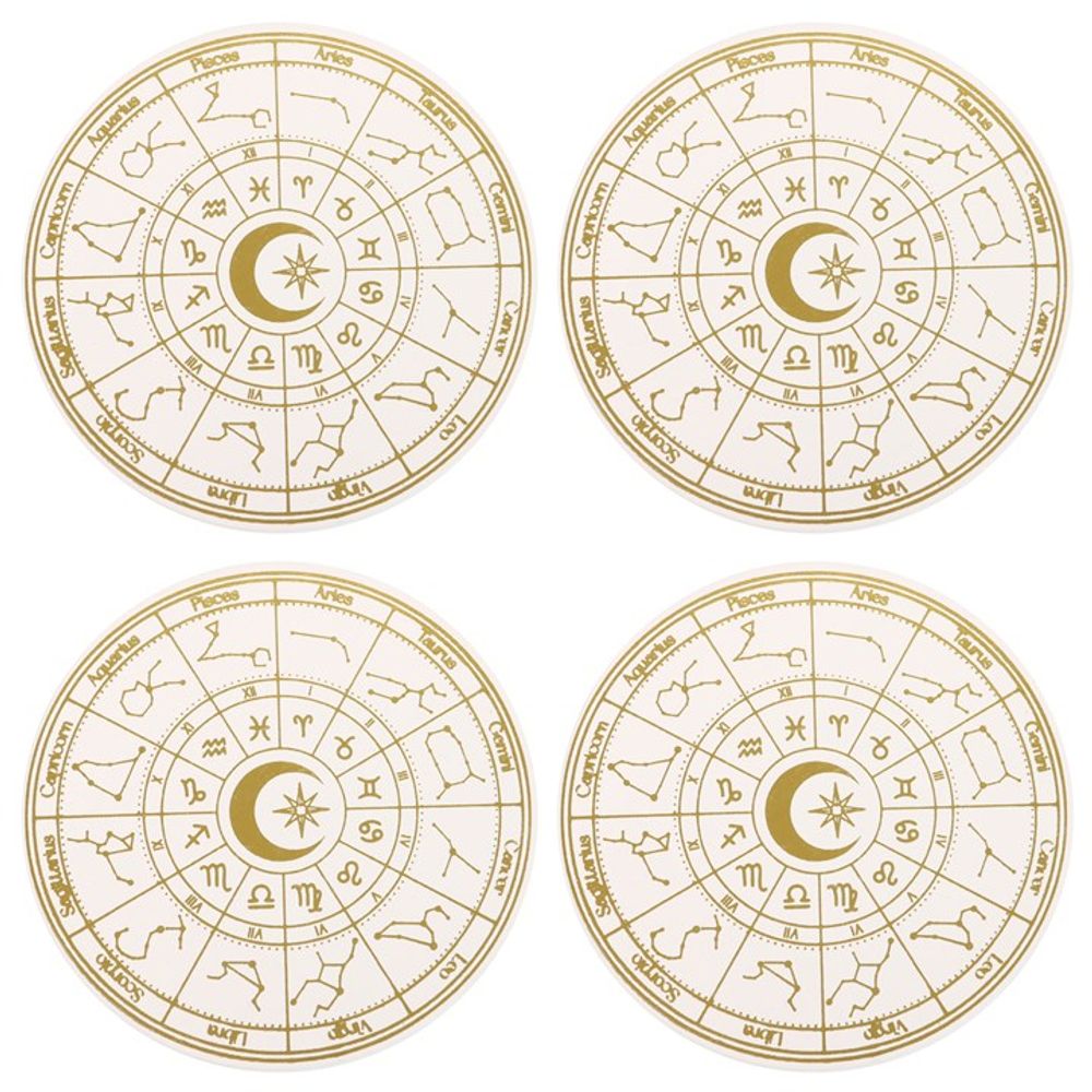 Astrology Wheel Coaster Set