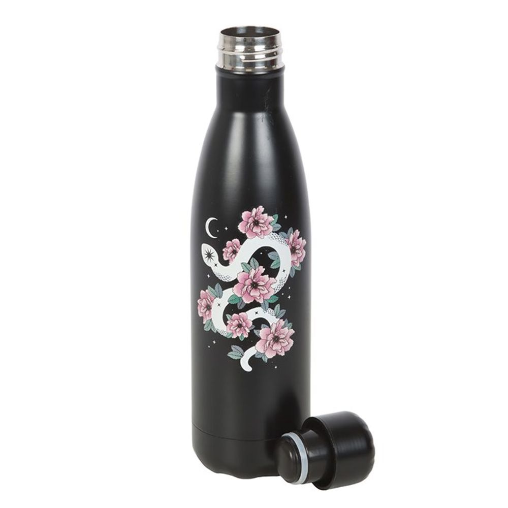 Floral Snake Metal Water Bottle