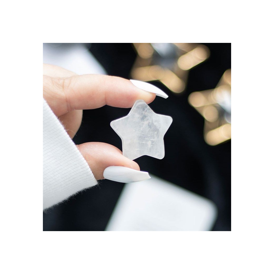 Clear Quartz Crystal Star in a Bag