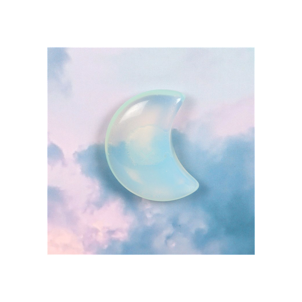 Stay Wild Moonstone Crystal Moon Greeting Card