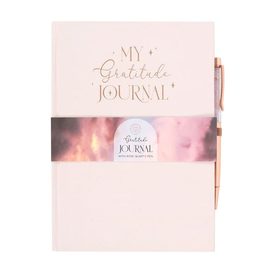 Gratitude Journal with Rose Quartz Pen