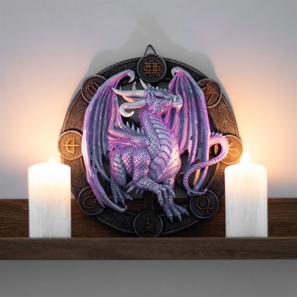 Samhain Dragon Resin Wall Plaque by Anne Stokes