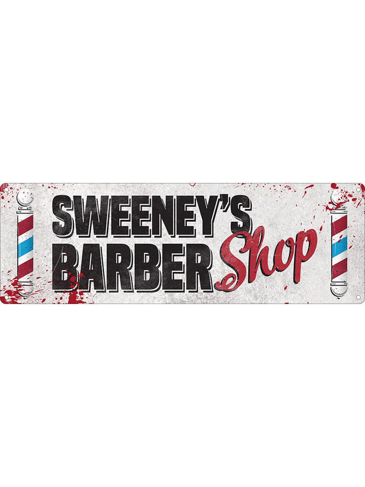 Sweeney's Barber Shop Slim Tin Sign