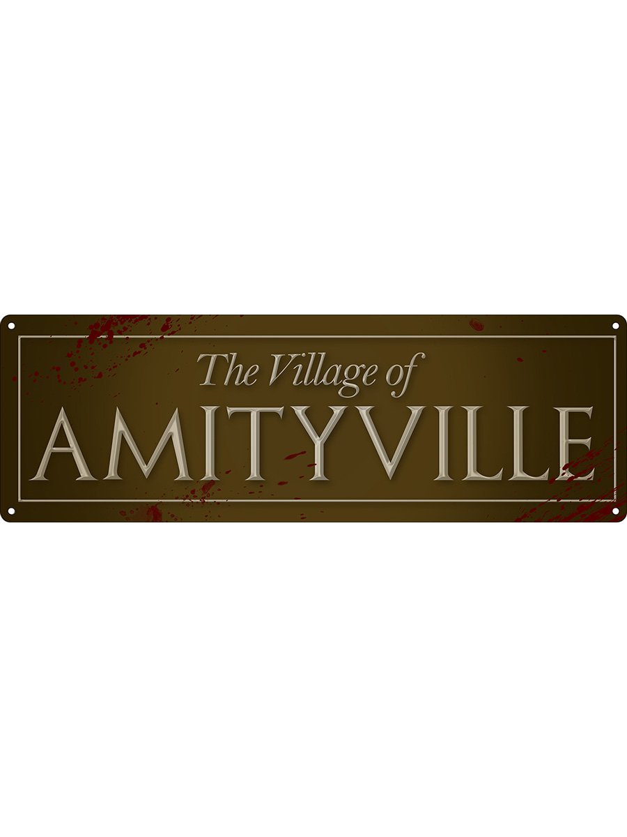 The Village Of Amityville Slim Tin Sign