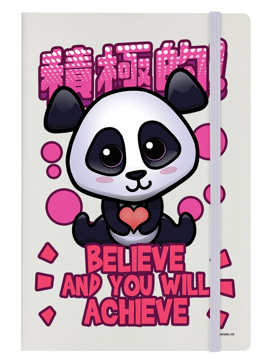 Handa Panda Believe & You Will Achieve Cream Notebook