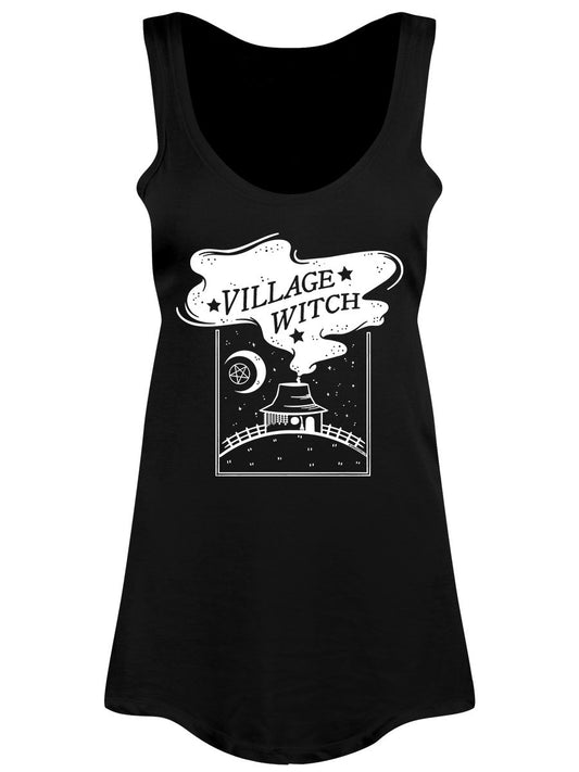 Village Witch Ladies Black Floaty Vest