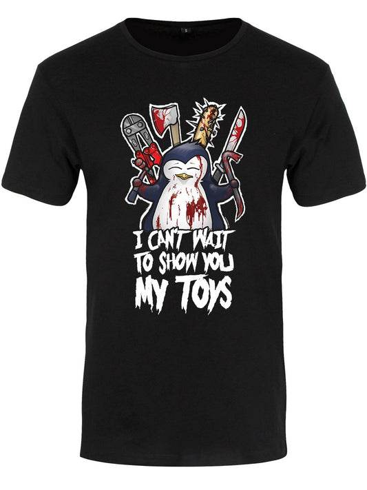Psycho Penguin My Toys Men's Premium Black T-Shirt