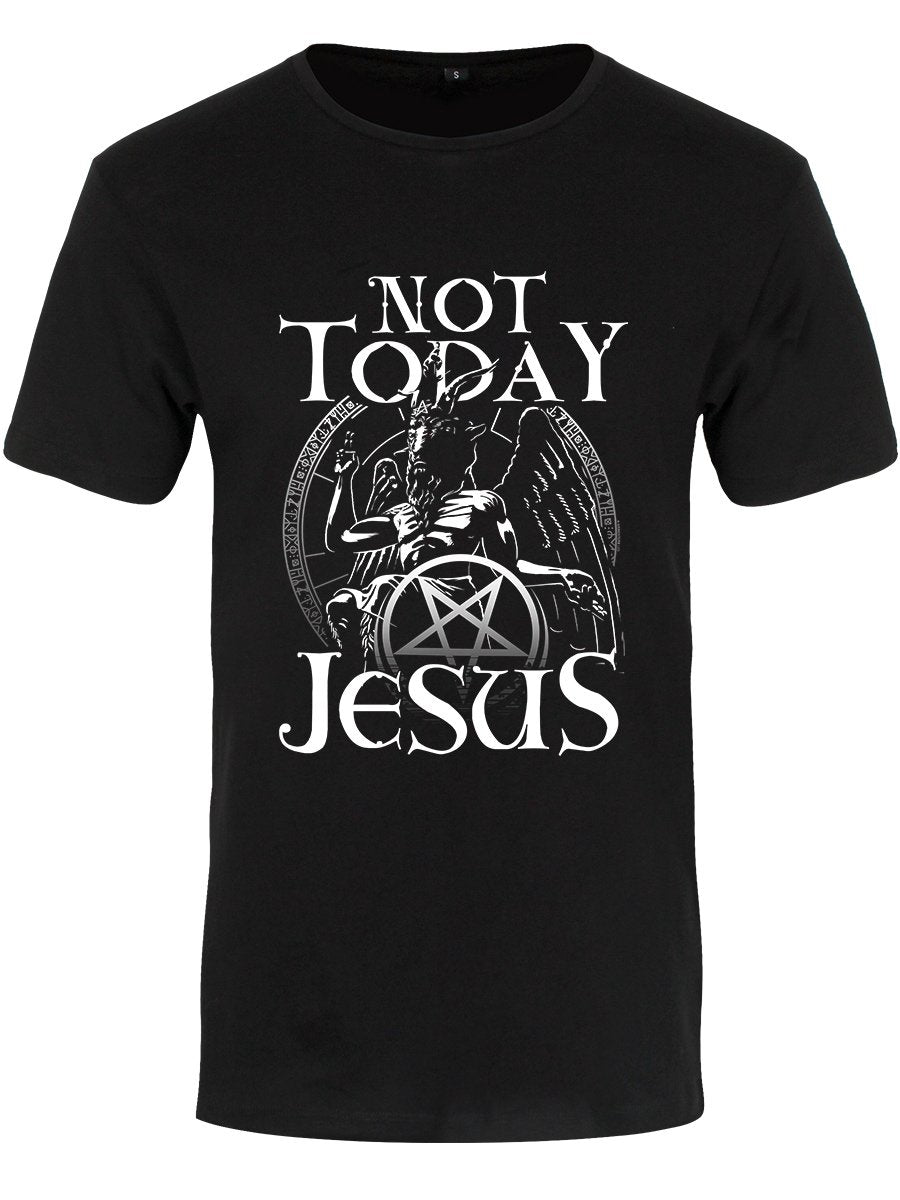 Not Today Jesus Men's Premium Black T-Shirt