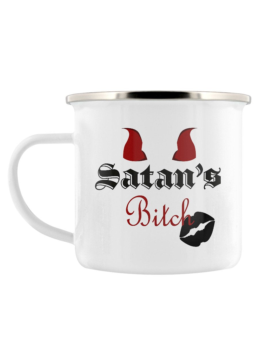 Satan's Bitch Enamel Mug