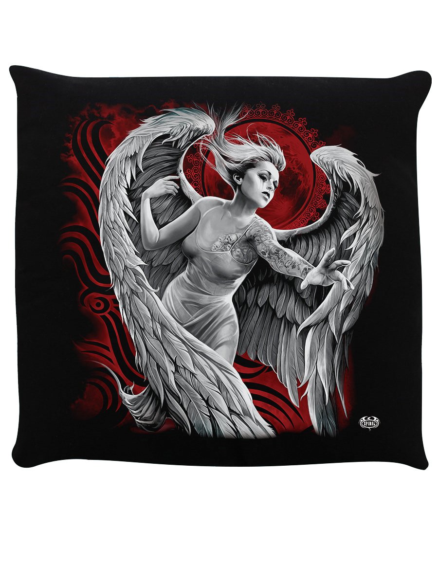 Angel Despair Black Cushion