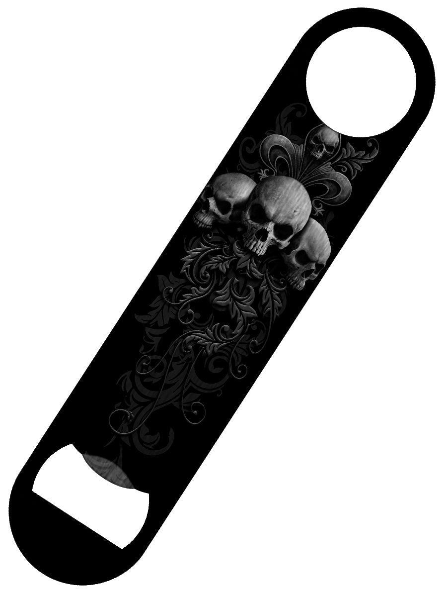 Skull Scrolls Bar Blade Bottle Opener