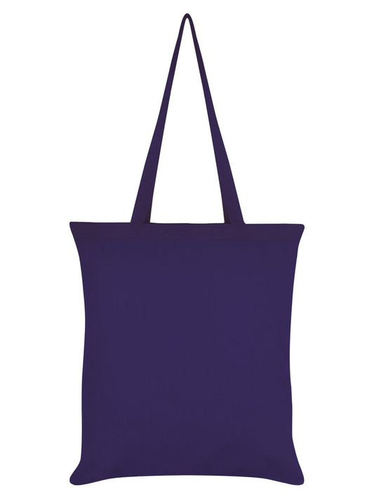 Hexxie Paige Black Is My Happy Colour Purple Tote Bag