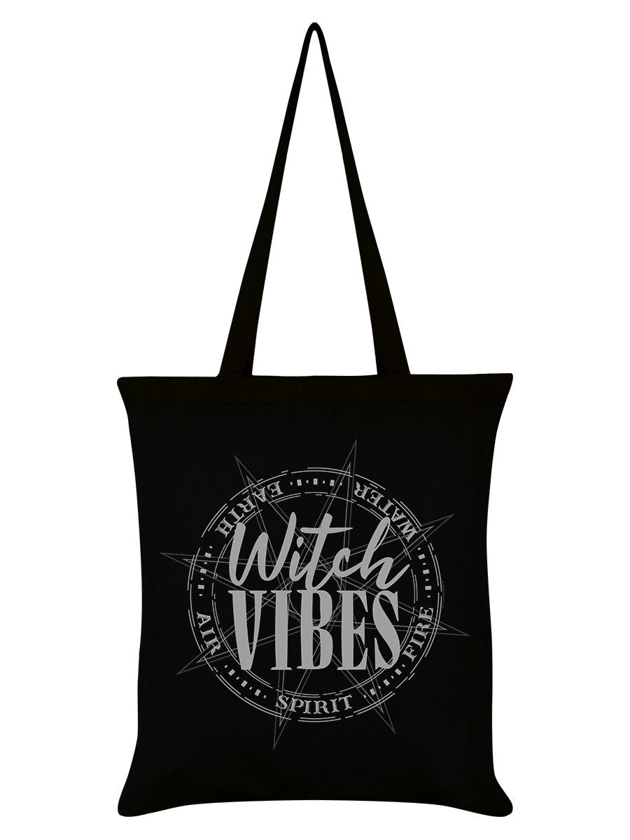 Elemental Witch Vibes Black Tote Bag