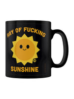 Pop Factory Ray of Fucking Sunshine Black Mug