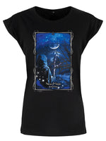 New Moon Ladies Premium Black T-Shirt