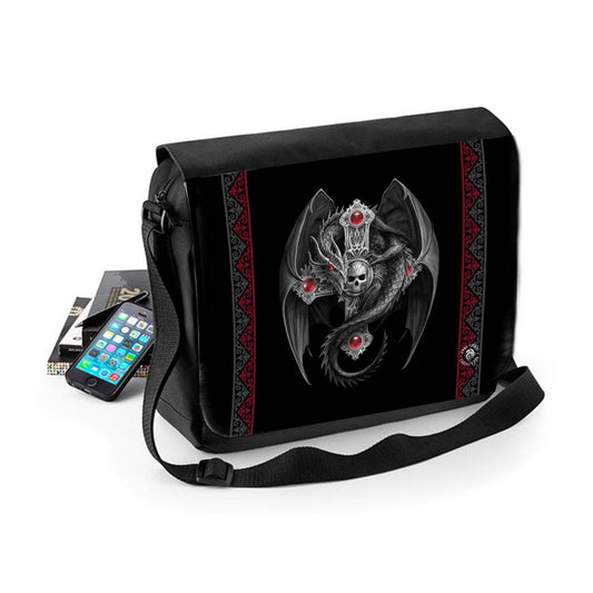 Gothic Dragon - Messenger Bag featuring artwork by Anne Stokes