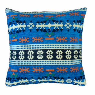 Kilim Cushion Cover - Sky Blue