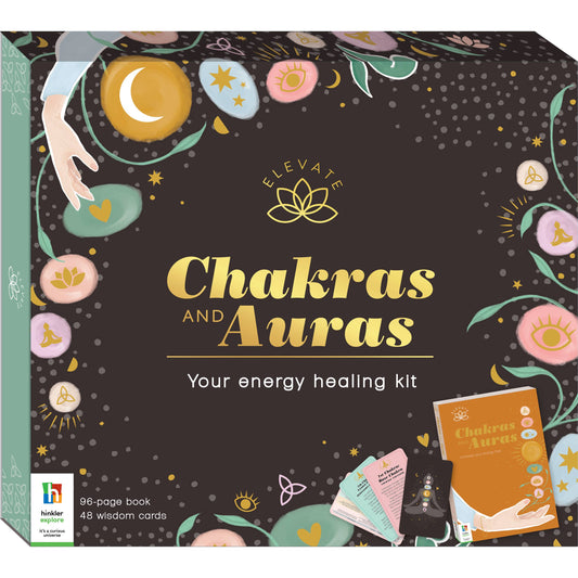 Elevate: Chakras & Auras Energy Healing Kit (Deck + Book)