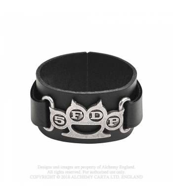 5FDP: Knuckle Duster Leather Wriststrap