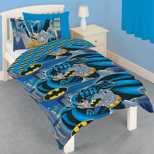 Official DC Comics Batman Character "Reversible" Single Duvet Cover Bedding Set