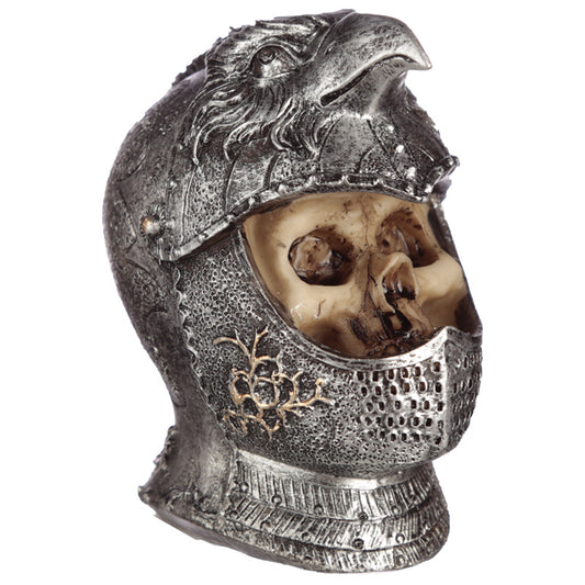 Skull in Medieval Bird Helmet Ornament