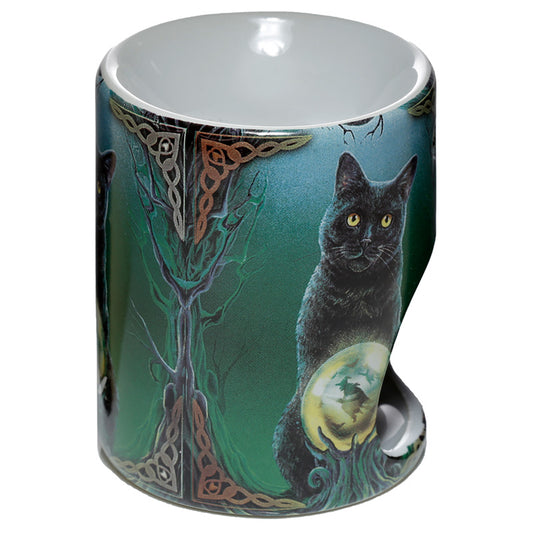 Ceramic Lisa Parker Oil Burner - Rise of the Witches Cat