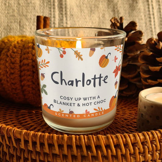 Personalised Pumpkin Candle in a Jar