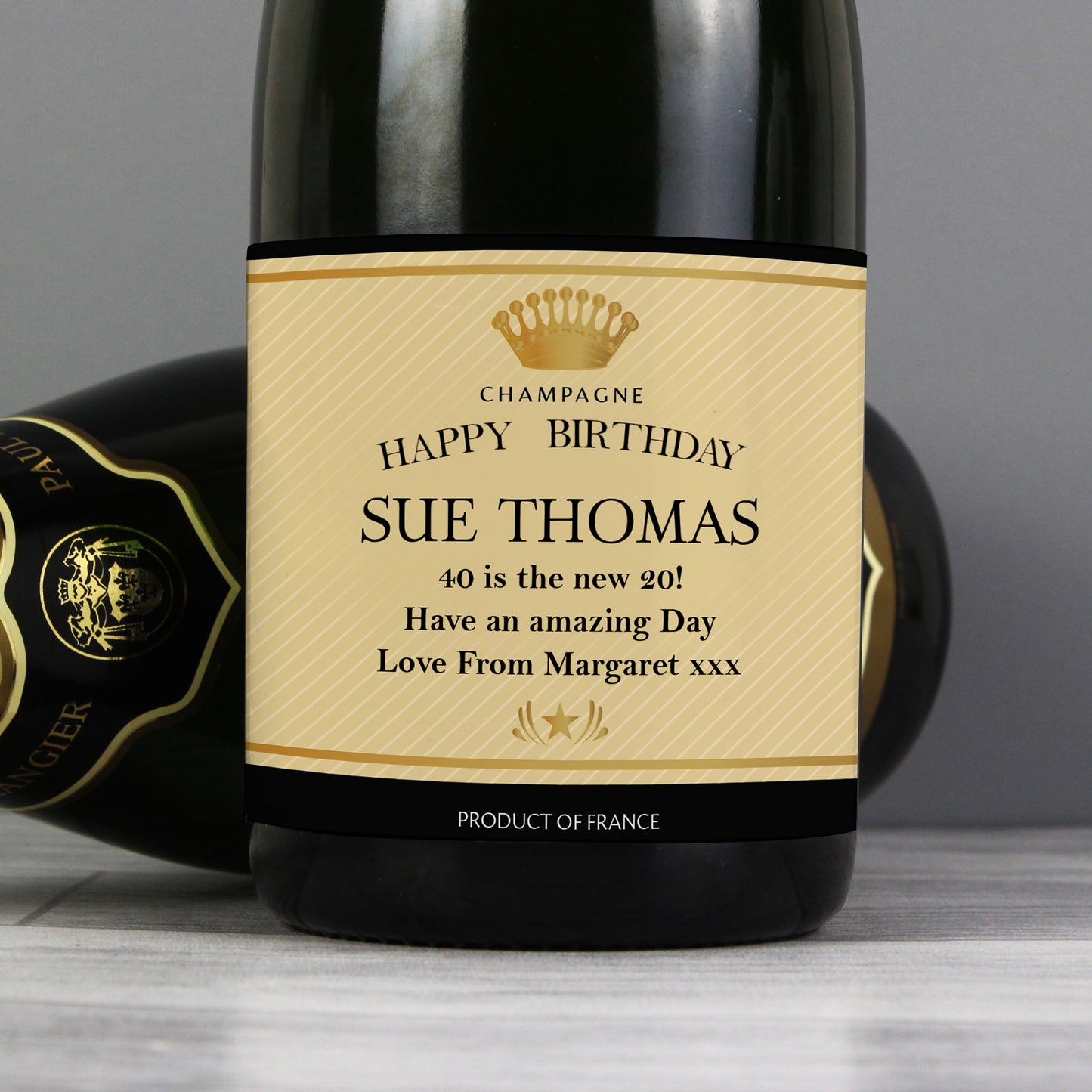 Personalised Crown Champagne