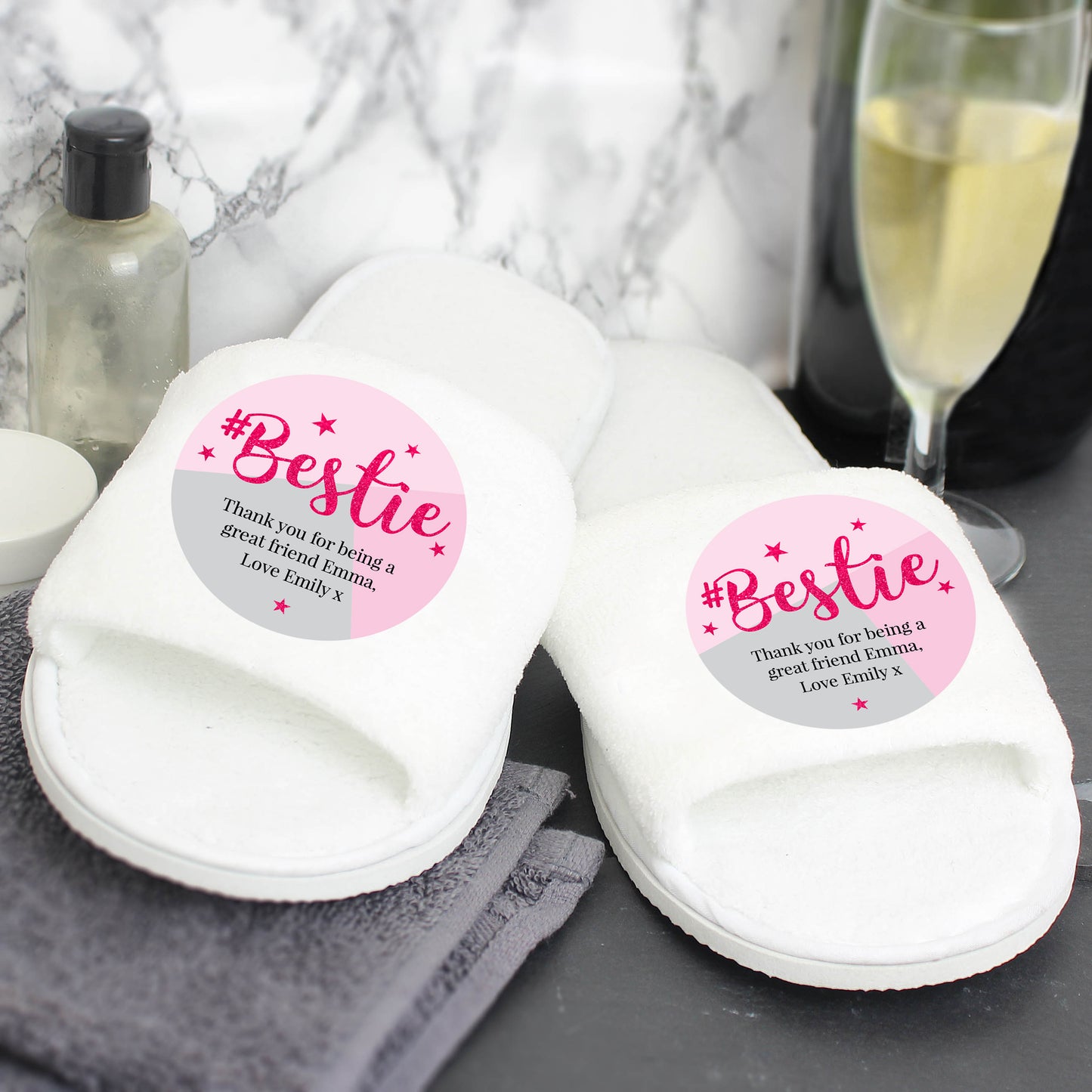 Personalised #Bestie Slippers