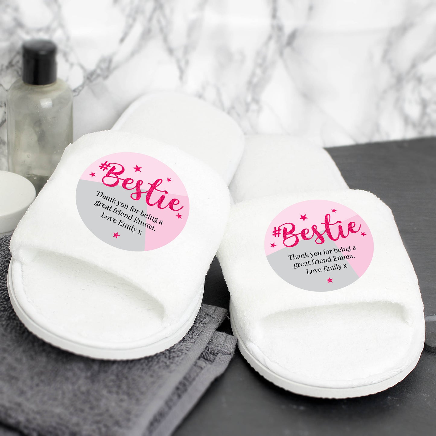 Personalised #Bestie Slippers