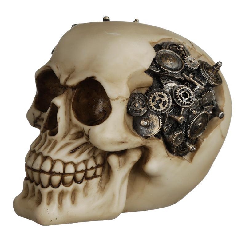 Steampunk Skull Ornament - Cogs and Gears