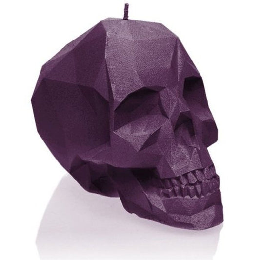 Large Skull Candle - Violet