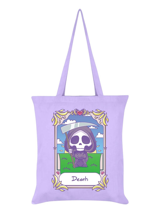 Deadly Tarot Kawaii - Death Lilac Tote Bag