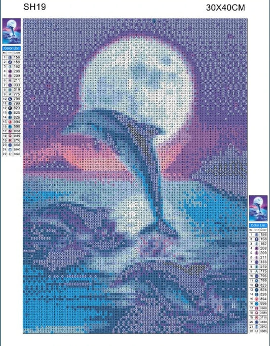Diamond Art ~ Dolphin