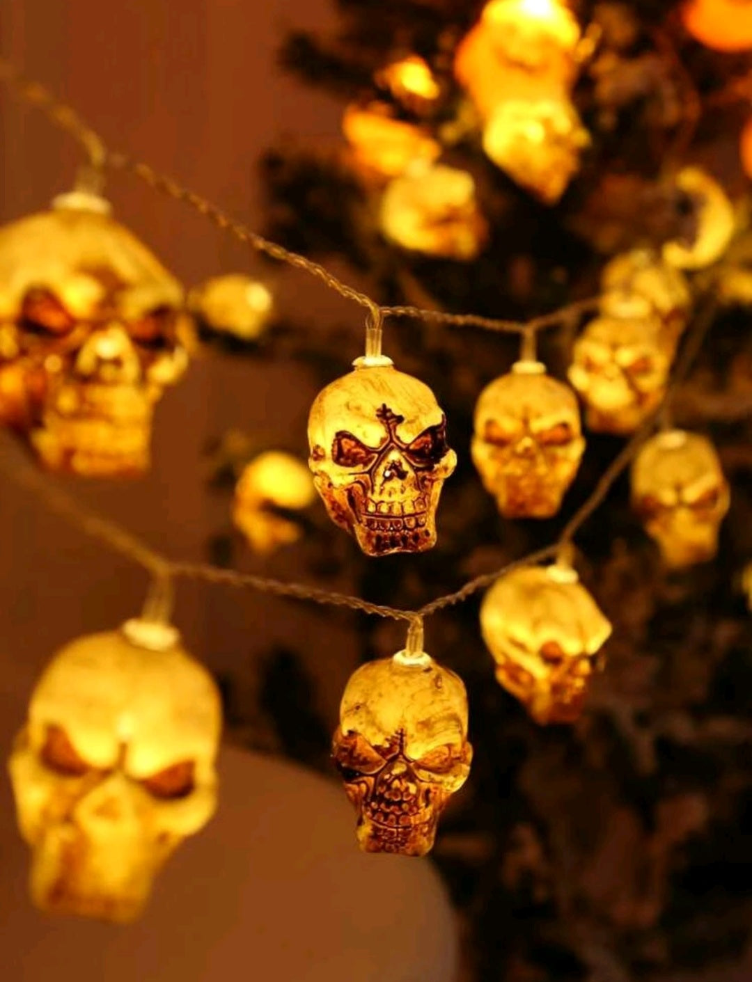 Skull String Lights