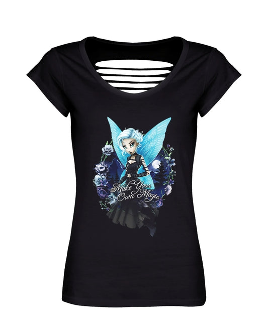 Hexxie Juniper Make Your Own Magic Black Razor Back T-Shirt