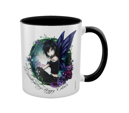 Hexxie Paige Black Is My Happy Colour Black Inner 2-Tone Mug
