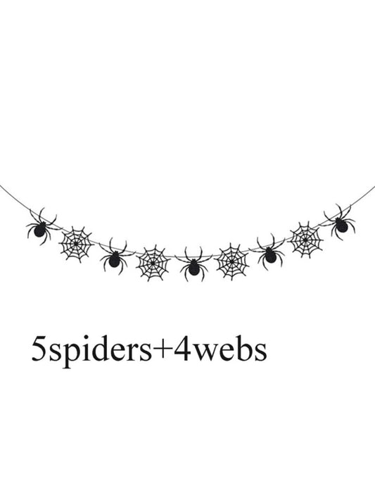 1pc Halloween Spider Flag Banner